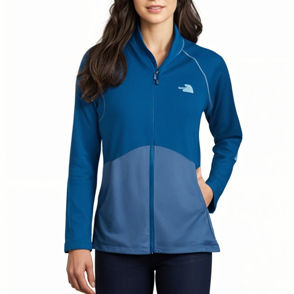 The North Face Women's Blue Cinder 100 Athletic Full Zip Jacket Size Large - Picture 1 of 16